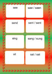 English worksheet: irregular verbs 4