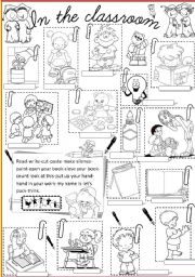 English Worksheet: in the classroom