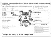 Animals and prepositions