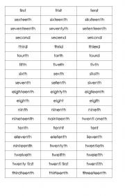 English worksheet: correct spelling