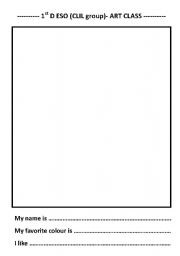 English worksheet: Free drawing