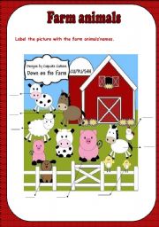 English Worksheet: Farm animals