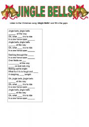 Jingle Bell Rock. Fill in the gaps - ESL worksheet by pia23_