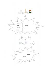 English worksheet: present simpe tense   presentation