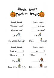 English worksheet: Halloween song 