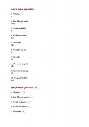 English worksheet: Present Simple