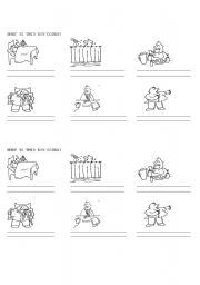 English Worksheet: present continuous
