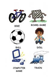 English worksheet: toys