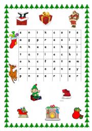 English Worksheet: Christmas Word Search