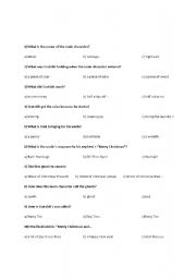 English worksheet: Mickeys Christmas Carol worksheets