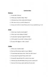 English worksheet: Small groups discussions