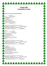 English Worksheet: Australian Jingle Bells / Worksheet