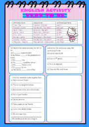 English Worksheet: VERB TO BE