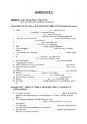 exercise on present perfect and simple past