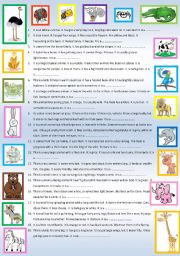 English Worksheet: Animals Part 2