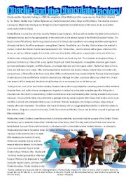 English Worksheet: Charlie and the chocolate factory activity