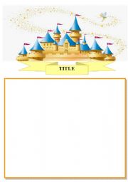 English worksheet: Castle template