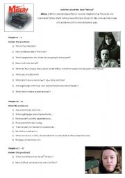 English Worksheet: Misery - Stephen King 