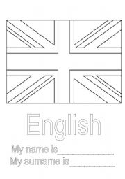 UK Flag and Name