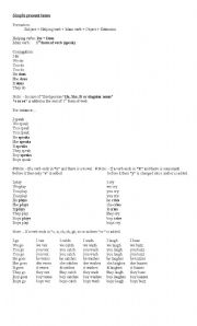 English worksheet: simple present tense