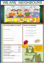 English Worksheet: Picture talk. 