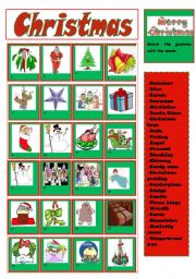 English Worksheet: Christmas