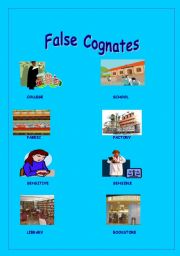 English Worksheet: False cognates