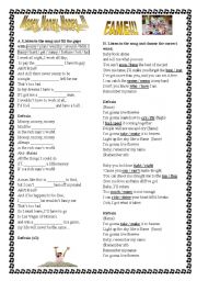 English Worksheet: Money, Money, Money + Fame 1