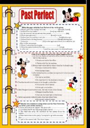 English Worksheet: Past Perfect