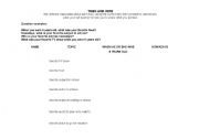 English Worksheet: Now&then