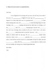 English Worksheet: mixed grammar activity