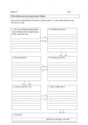 English Worksheet: Guided Writing with pictures