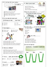 English Worksheet: test 