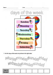 Days of the week