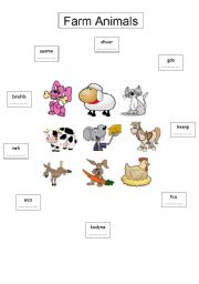 English Worksheet: Farm Animals