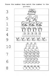 English Worksheet: I Know My Numbers