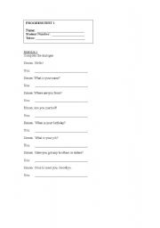 English Worksheet: Exercises for complete beginners
