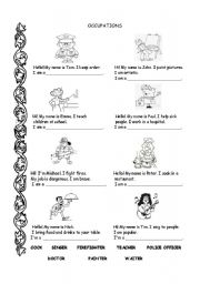 English Worksheet: Jobs
