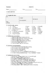 English Worksheet: Final test - 4th grade