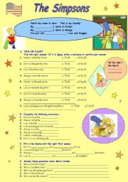 English Worksheet: The Simpsons 