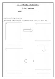 English Worksheet: The gruffalo story sequence activity