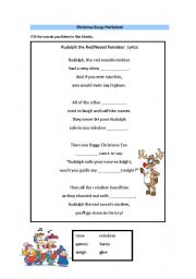 English worksheet: Christmas Songs