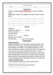 English Worksheet: composition