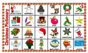 English Worksheet: Christmas pictionary