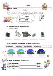 English Worksheet: exam