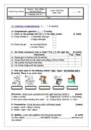 English Worksheet: Test