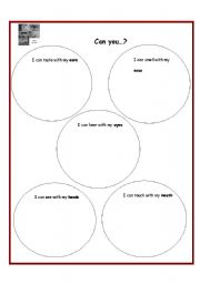 English worksheet: Can you?