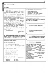 English Worksheet: quiz