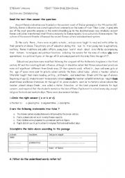 English Worksheet: education in ancient Rome