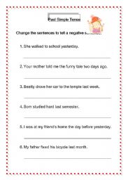 English worksheet: Past Simple Tense